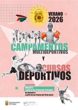 Image CAMPAMENTOS MULTIDEPORTIVOS Y CURSOS DEPORTIVOS VERANO 2026