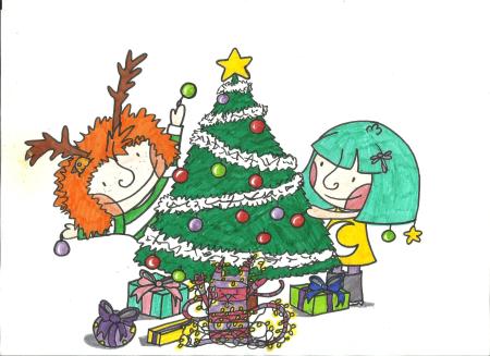 Taller en inglés "Christmas tree"