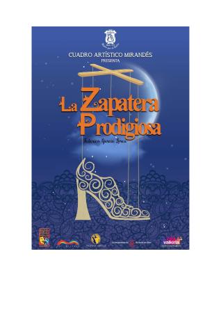 Imagen Teatro Adultos. Cuadro Artístico Mirandés: “La Zapatera Prodigiosa”.