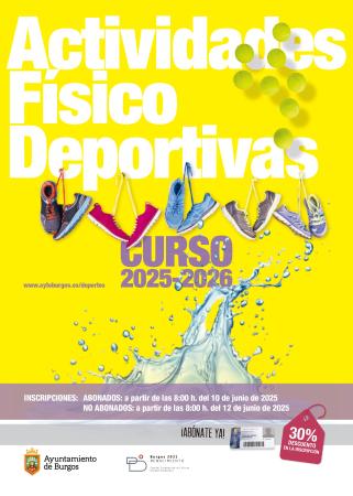 Imagen Cursos  Actividades  Físico-Deportivas Municipales  para  la  temporada  del  2025-2026